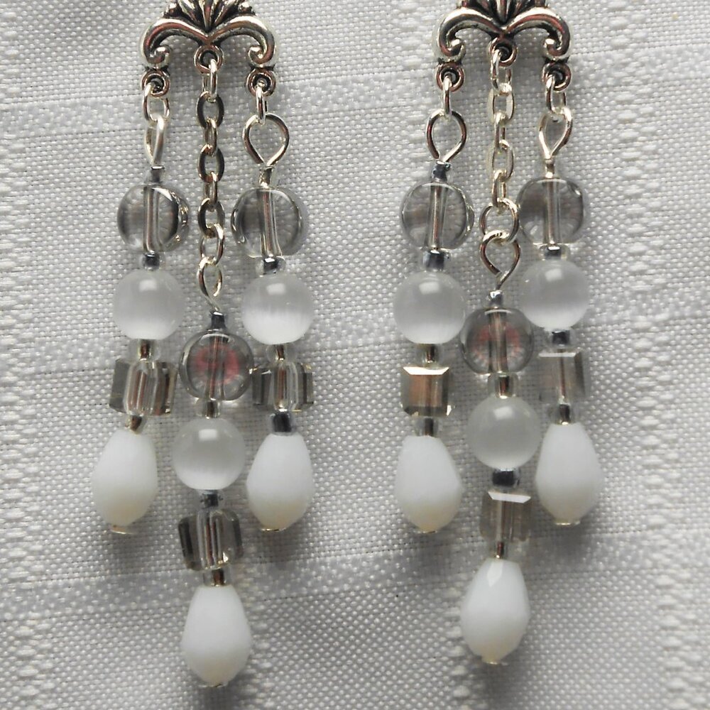 No 657 Beautiful handmade chandelier earrings